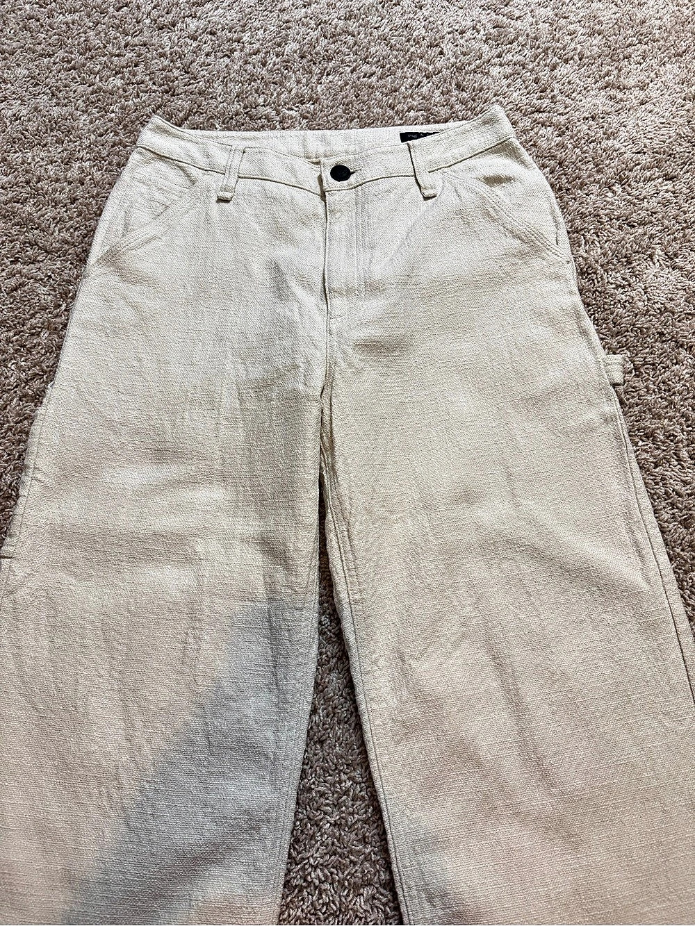 Rag&Bone Women's Cream Wide Leg Cargo Pants Size - Picture 6 of 15